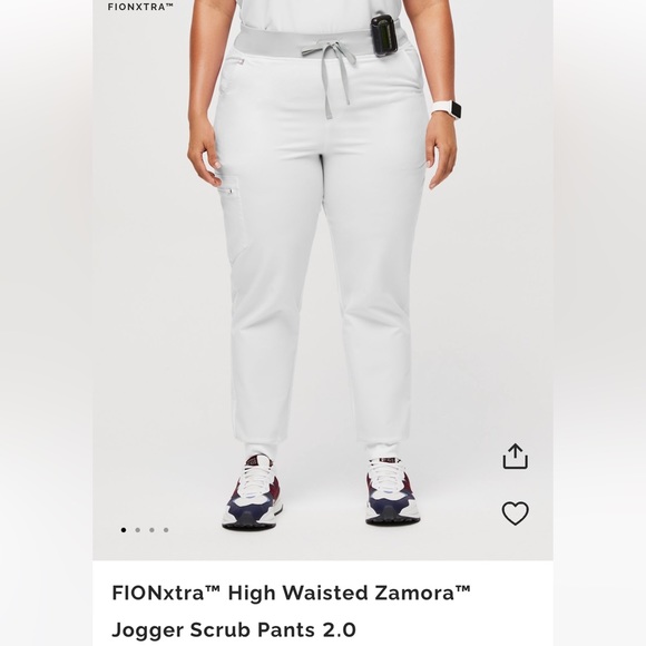 MEDIUM HIGH WAISTED ZAMORA OPTIC WHITE - Picture 1 of 2